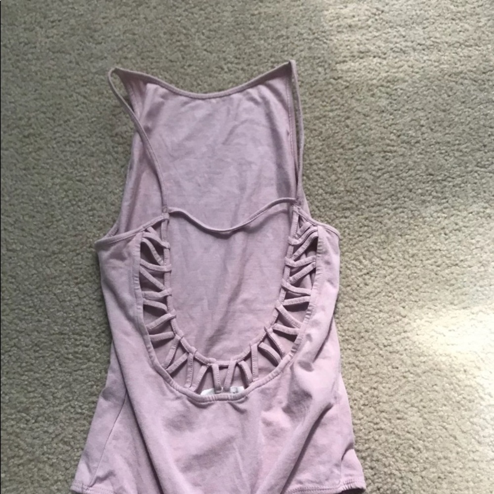 Pink body suit